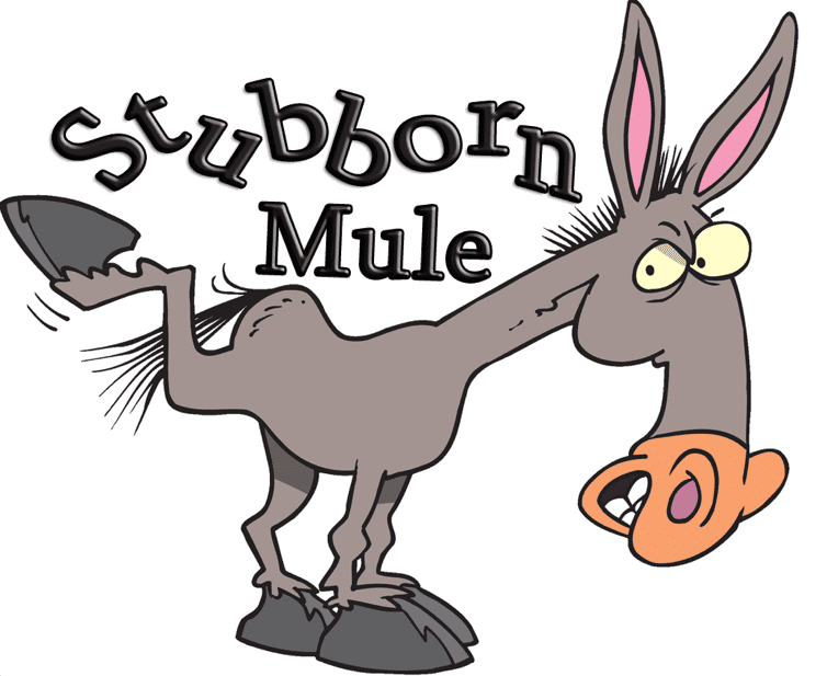 WORD: Stubborn (Adjective) Meaning: Refusing to move or change